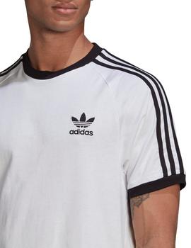 camiseta adidas 3-stripes tee blanco negro de hombre.