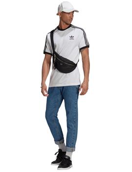 camiseta adidas 3-stripes tee blanco negro de hombre.