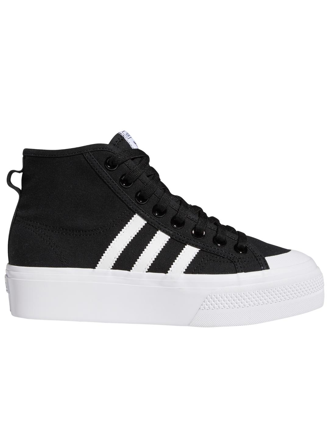 Zapatillas adidas nizza platform mid w negro de mujer