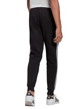 pantalón adidas 3-stripes negro de hombre.