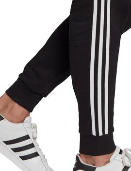 pantalón adidas 3-stripes negro de hombre.