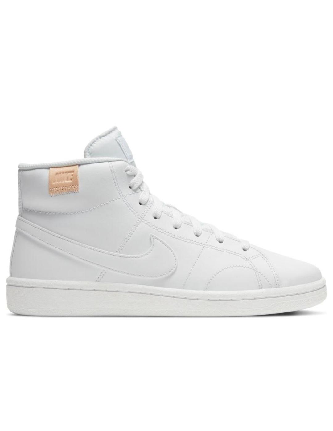 Zapatillas nike court 2 mid blanco de mujer.