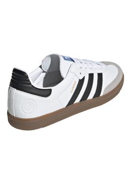 Zapatillas adidas samba vegan blanco unisex.