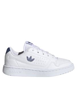 Semejanza Premedicación emocional Zapatillas adidas ny 90 c blanco azul de niño.