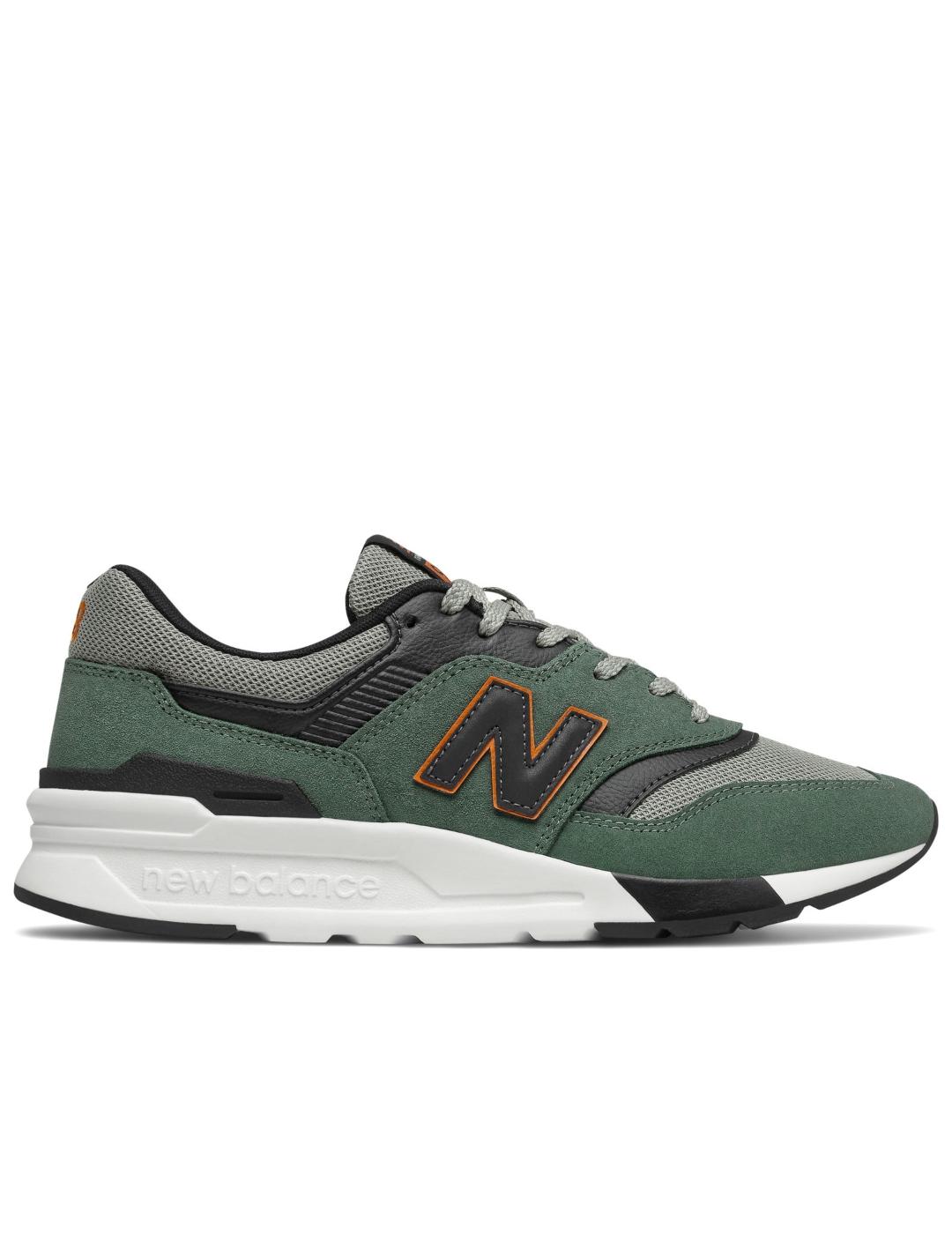 Zapatillas new balance cm997hvs verde negro de hombre.