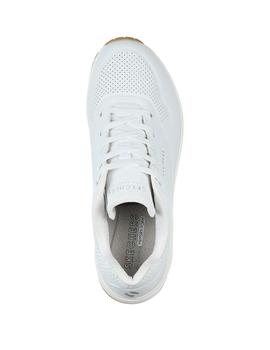 Zapatillas skechers uno-stand on air blanco de mujer.