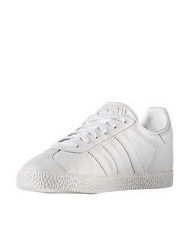 Zapatillas adidas gazelle j blanco de niño.