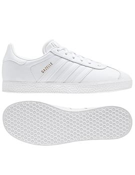 Zapatillas adidas gazelle j blanco de niño.