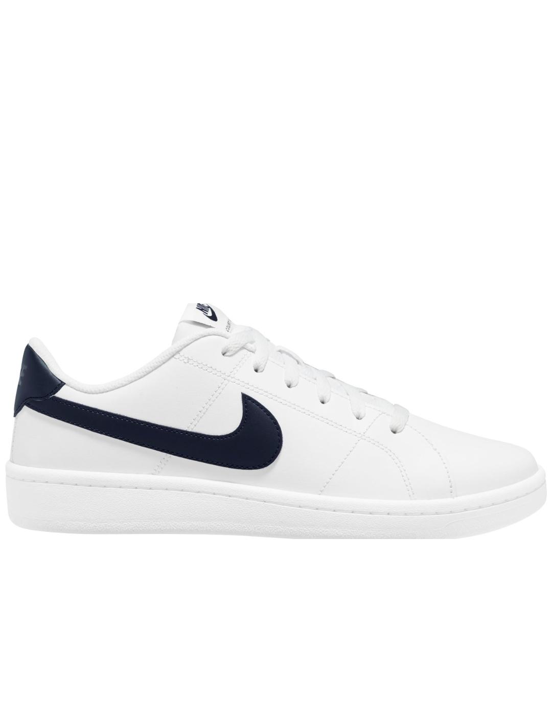 Zapatillas nike court royale 2 blanco marino de hombre.