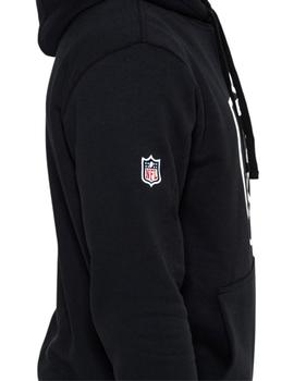 sudadera new era team logo raiders negro de hombre.