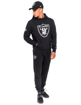 sudadera new era team logo raiders negro de hombre.