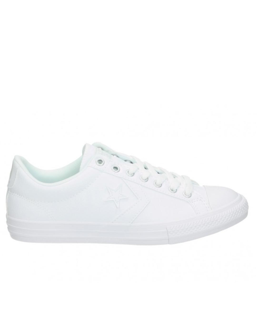 taburete jefe Ordinario Zapatilla converse star player ev blanco