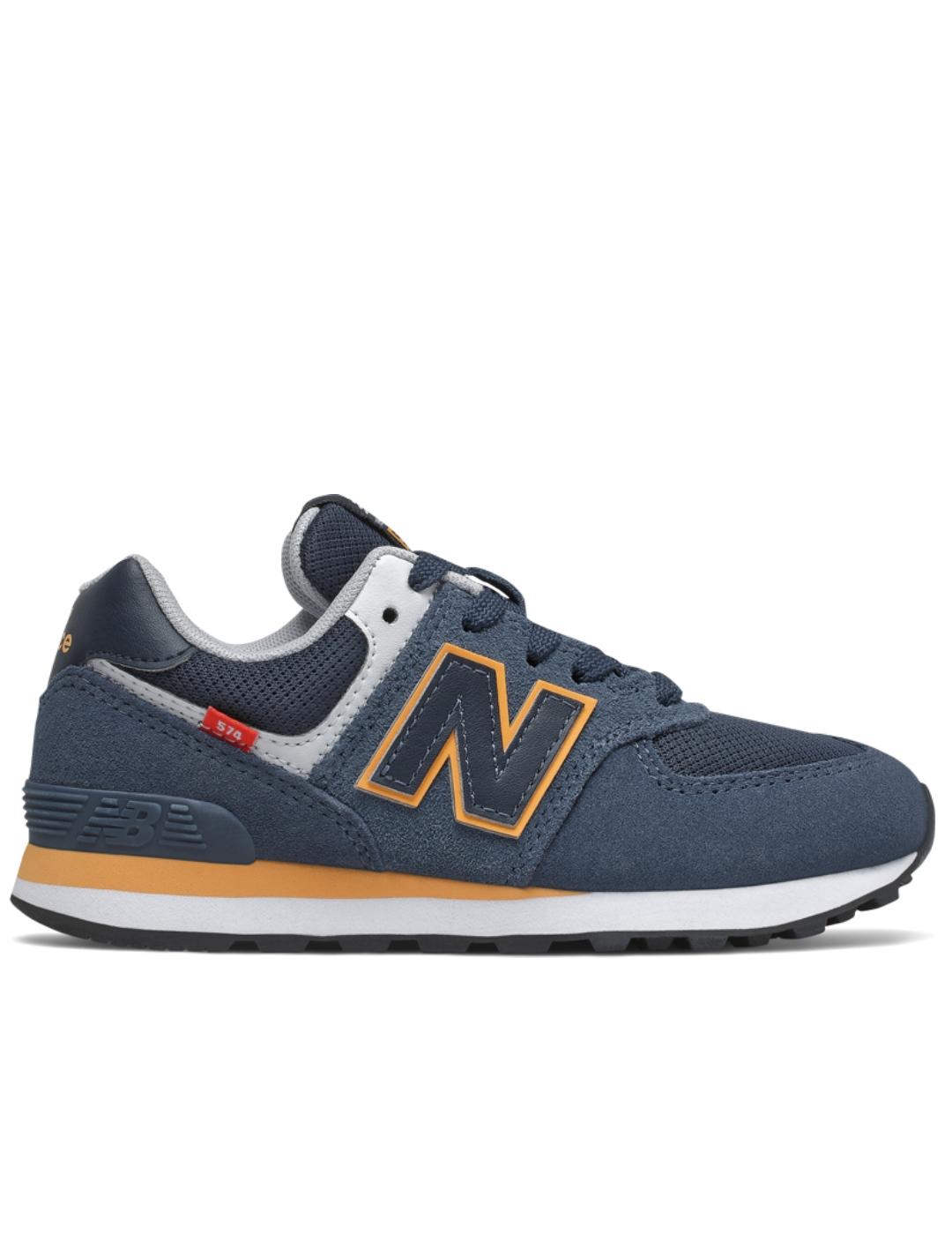 Zaoatillas new balance pc574sy2 azul de niño.