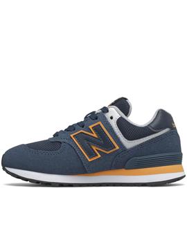 Zaoatillas new balance pc574sy2 azul de niño.