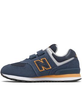 Zapatillas new balance pv574sy2 azul de niño.