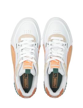 Zapatillas puma cali sport mix blanco de mujer.