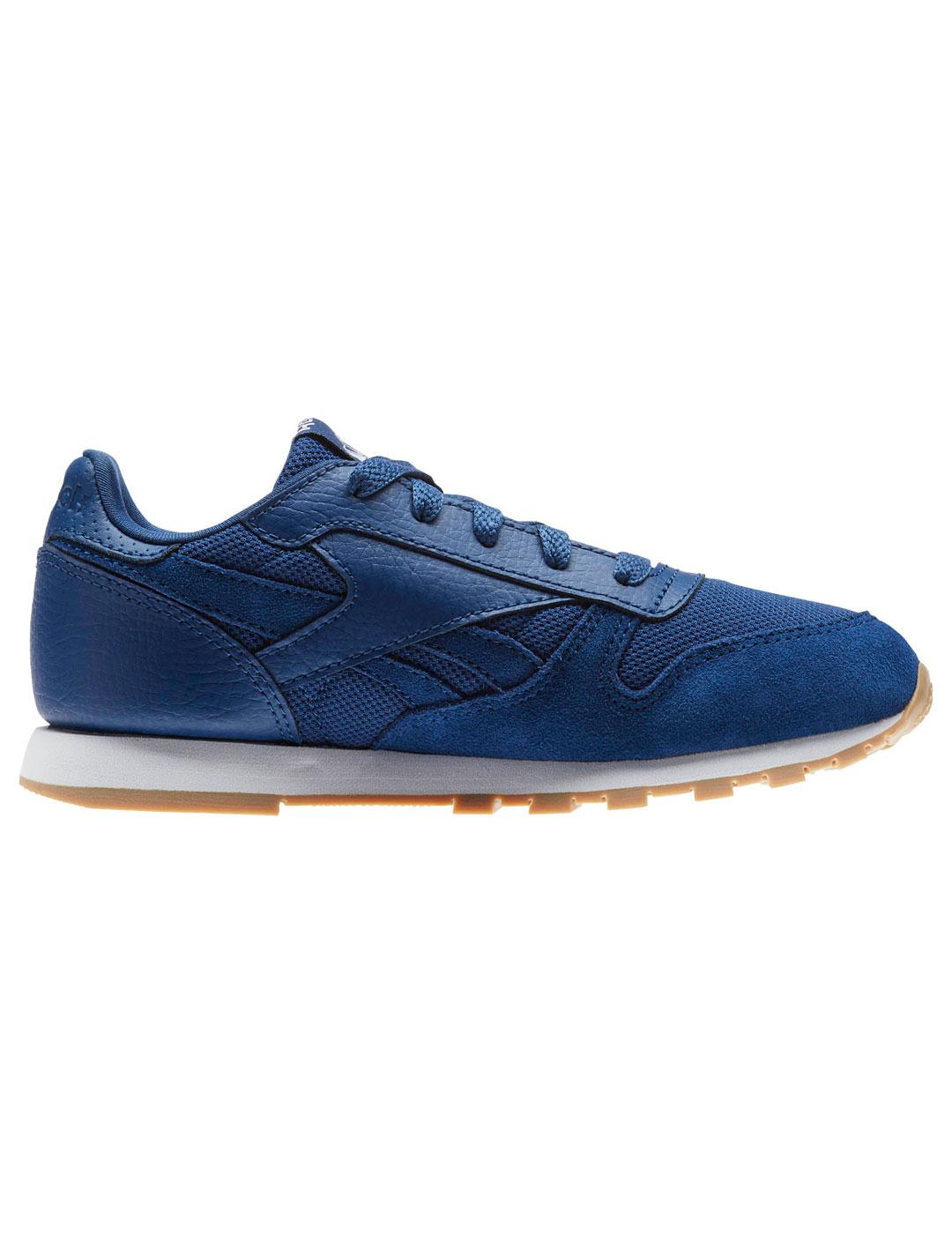 Zapatillas de Niño Reebok CL LEATHER ESTL AZUL