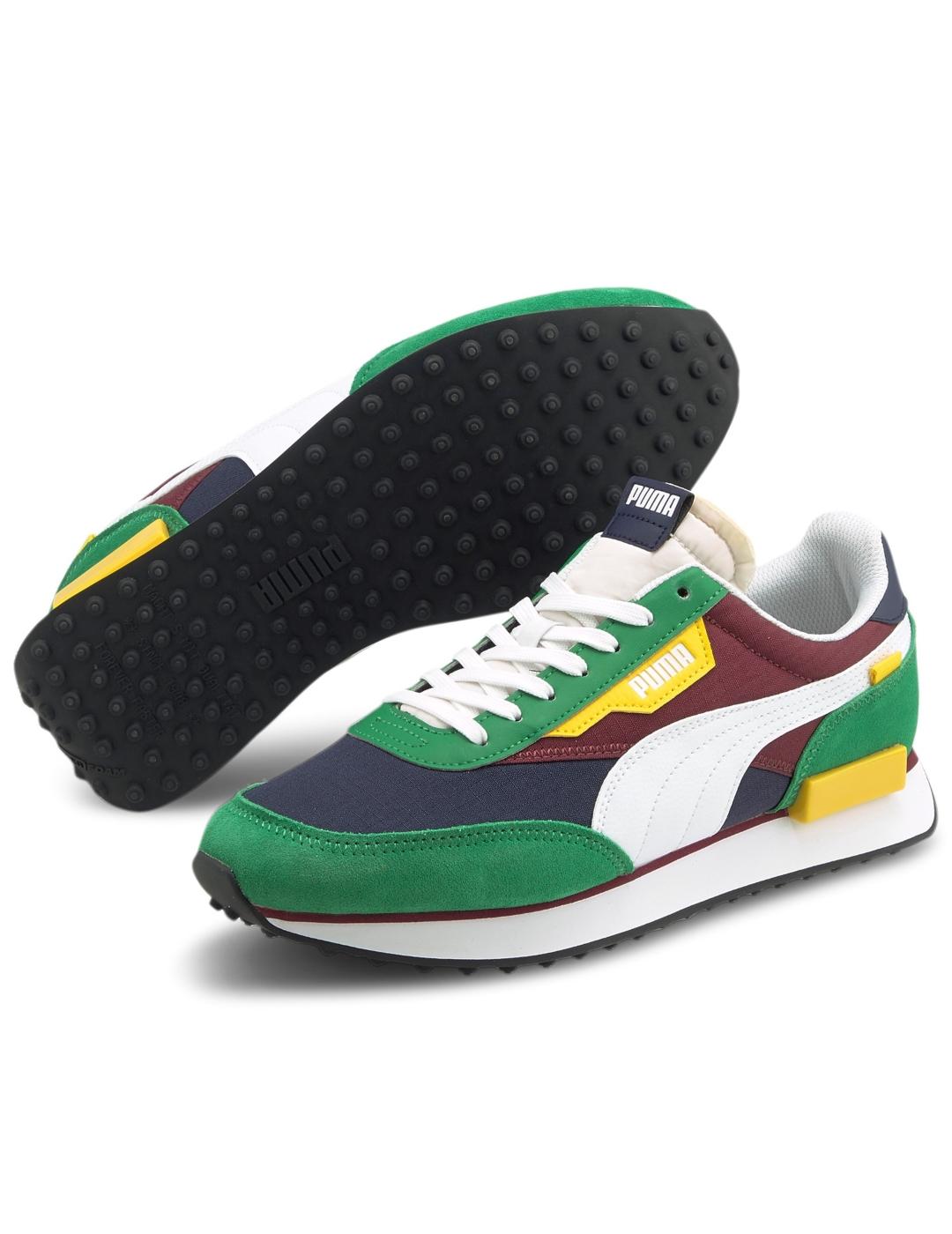 Zapatillas puma future rider on verde de ho