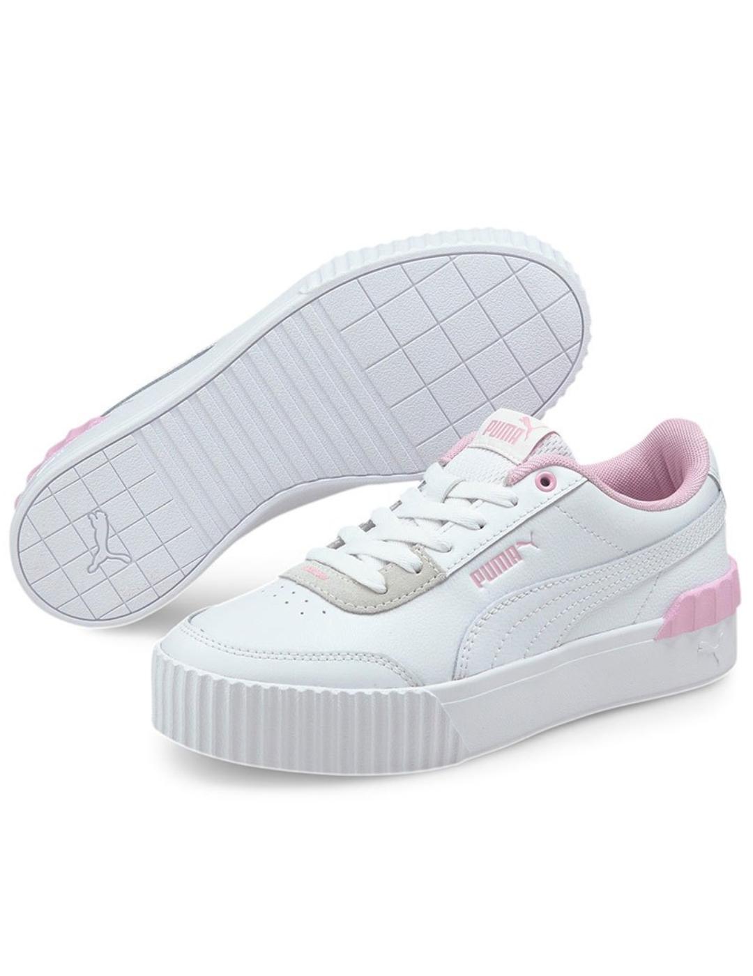 Casi muerto Inferir Móvil Zapatillas puma carina lift blanco rosa de mujer.