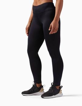 mallas reebok mujer negro