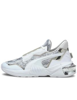 Zapatillas puma provoke xt untmd blanco plata de mujer.