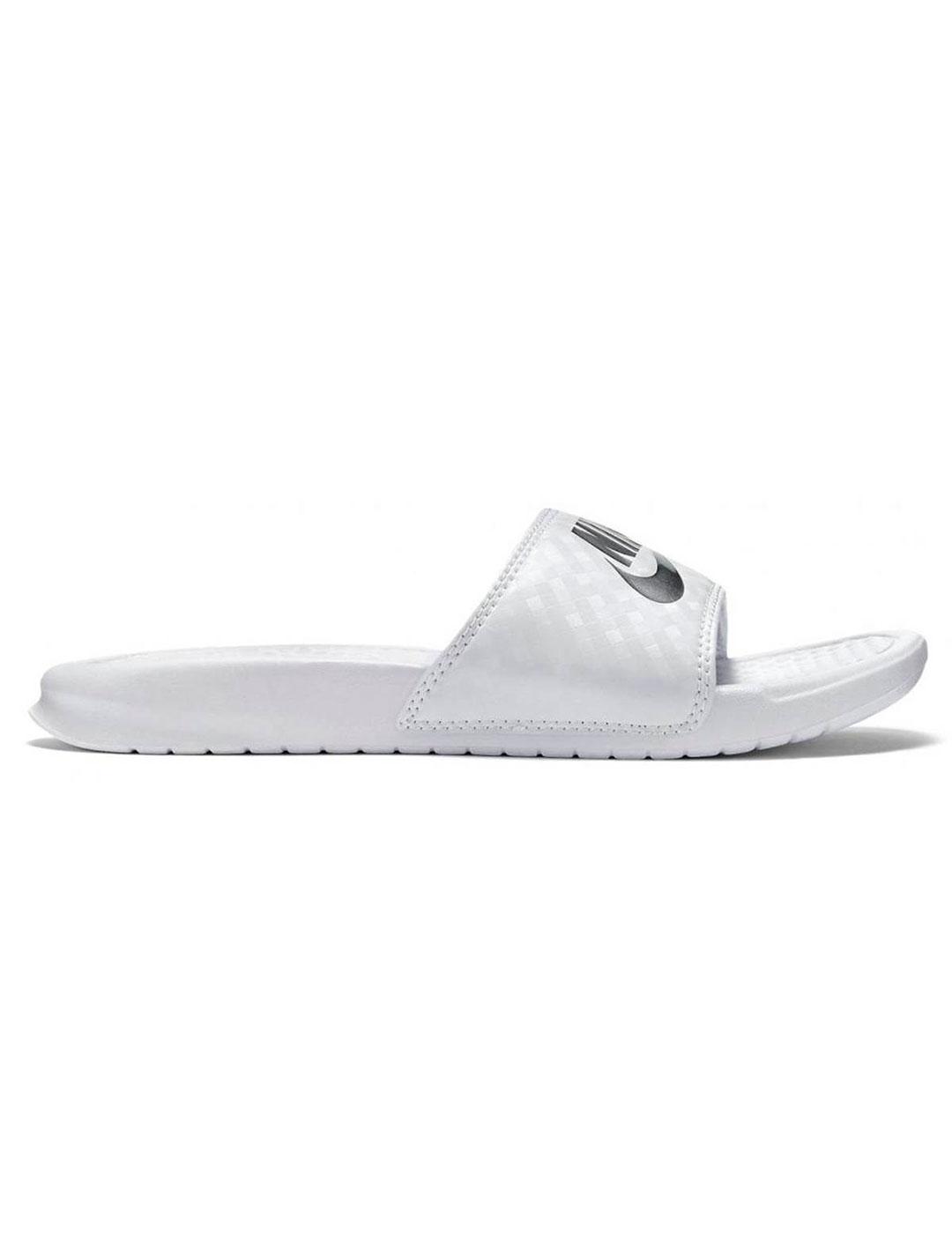 flauta tira para jugar Chanclas de Chica Nike BENASSI JDI BLANCO