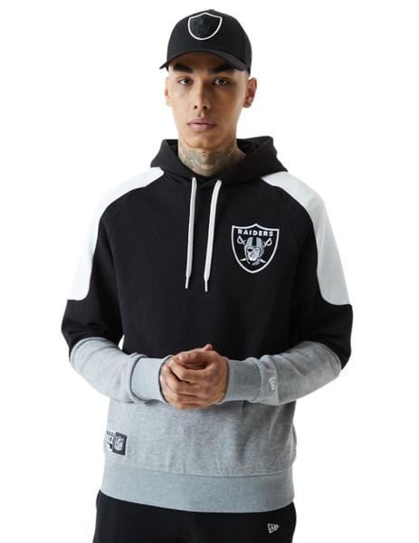 sudadera era nfl raiders negro gris hombre.