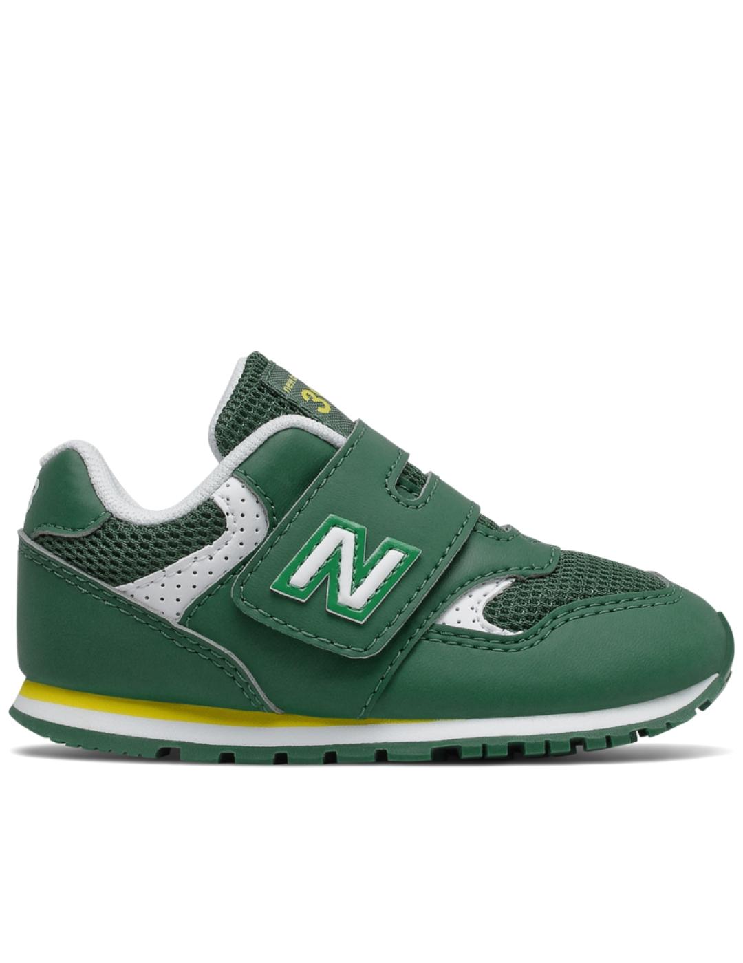 Zapatillas new balance iv393bgr verde de niño.