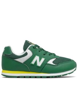 Zapatillas new balance yc393bgr verde de niño.