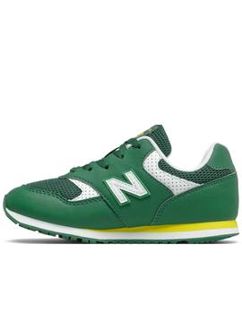 Zapatillas new balance yc393bgr verde de niño.