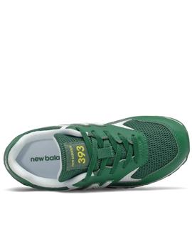 Zapatillas new balance yc393bgr verde de niño.