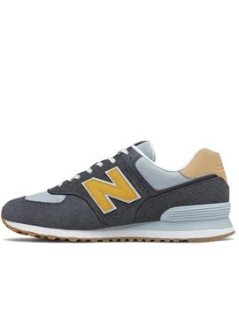 Zapatillas new balance ml574na2 marino amarillo de hombre.