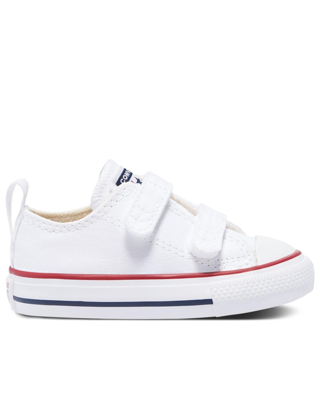 Zapatillas converse chuck taylor ctas 2v ox blanco de bebé.