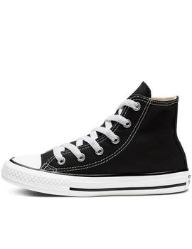 Zapatillas all star chuck taylor hi yths negro de niño.