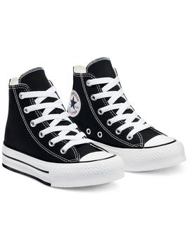 Zapatillas converse plat. jr ctas eva lift hi negro de niña.