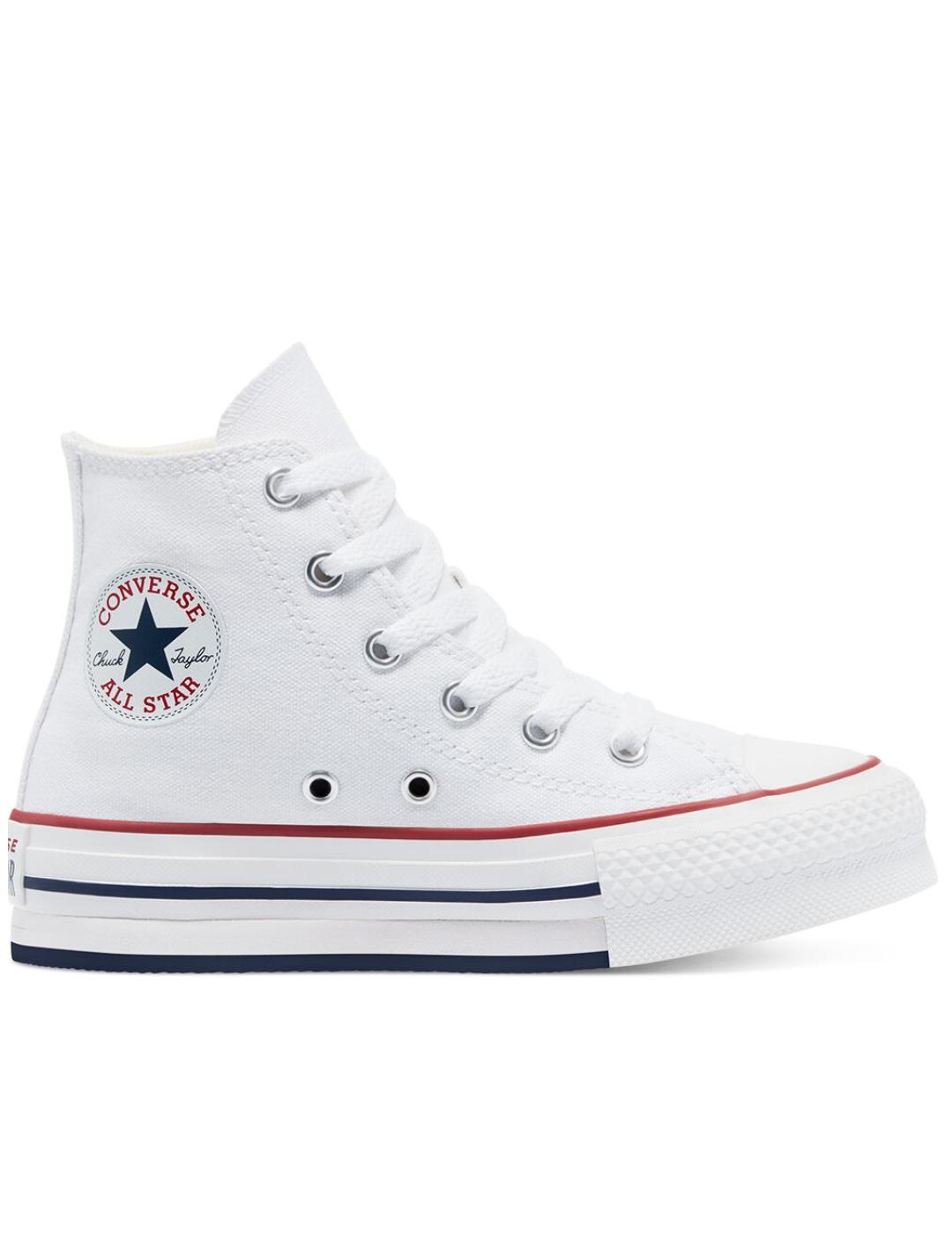 Aparecer Moral dar a entender Zapatillas converse plat. jr ctas eva lift hi blanco de