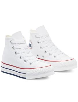 Zapatillas converse plat. jr ctas eva lift hi blanco de niña