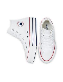 Zapatillas converse plat. jr ctas eva lift hi blanco de niña