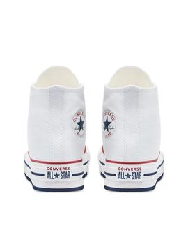 Zapatillas converse plat. jr ctas eva lift hi blanco de niña