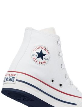 Zapatillas converse plat. jr ctas eva lift hi blanco de niña