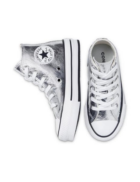 Zapatillas converse ctas lift plata de niña