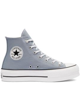 Zapatillas chuck taylor All star  lift hi azul de mujer.