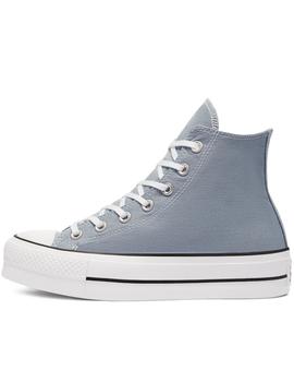 Zapatillas chuck taylor All star  lift hi azul de mujer.