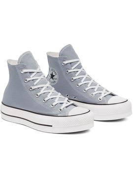 Zapatillas chuck taylor All star  lift hi azul de mujer.