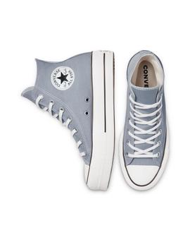 Zapatillas chuck taylor All star  lift hi azul de mujer.