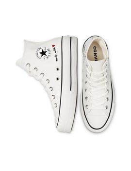 Zapatillas chuck taylor all star lift hi vintage white mujer