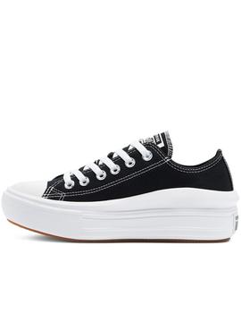 Zapatillas chuck taylor all star move ox negro de mujer.