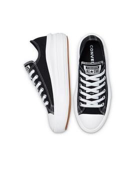 Zapatillas chuck taylor all star move ox negro de mujer.