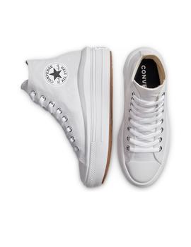 Zapatillas chuck taylor all star move hi blanco de mujer.