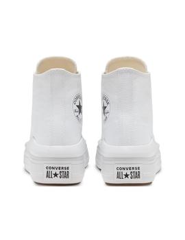 Zapatillas chuck taylor all star move hi blanco de mujer.